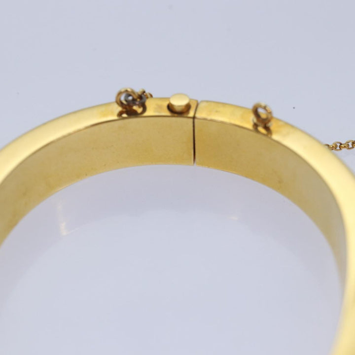 Celine Bracelet metal Gold Auth ar12232