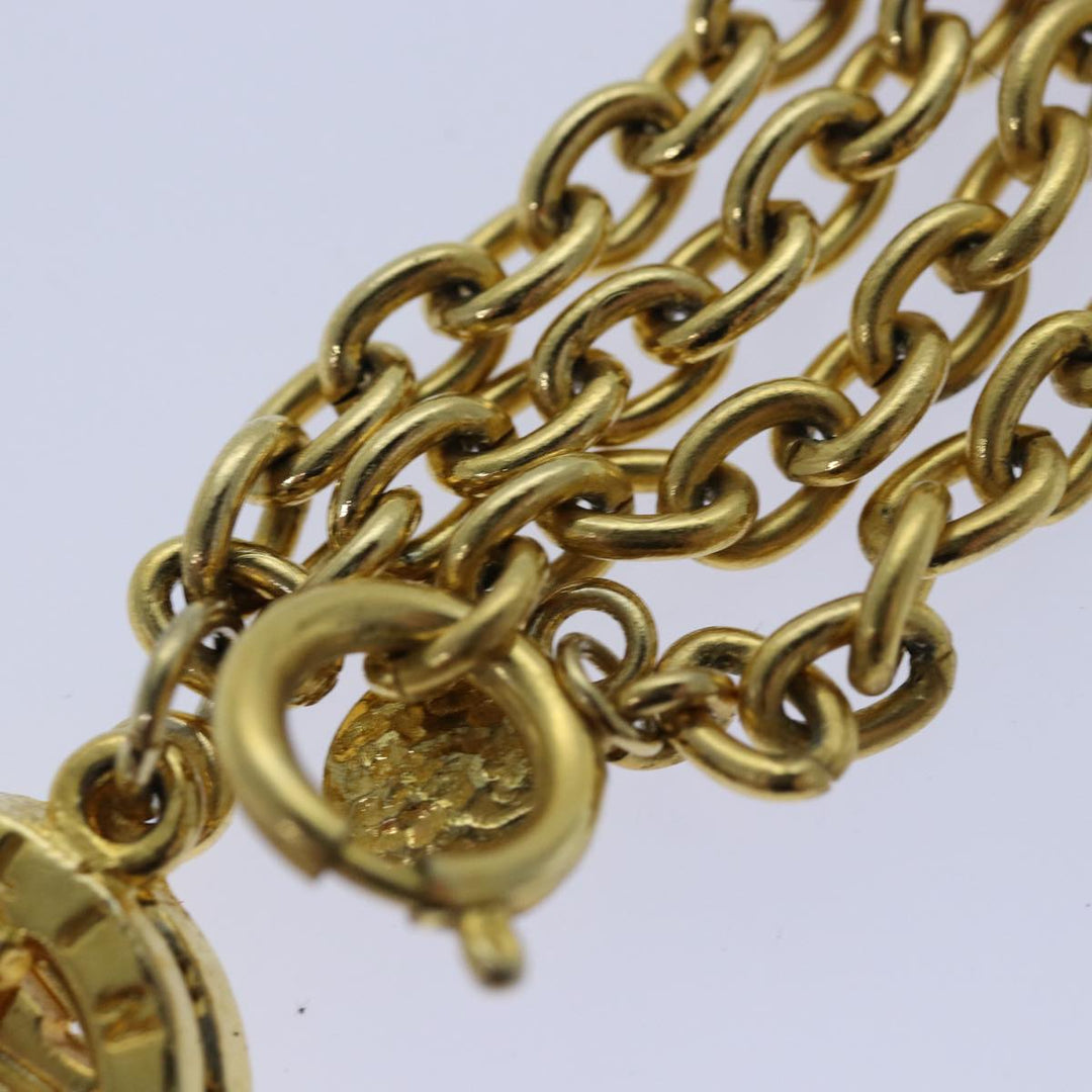 Celine Necklace metal Gold Auth ar12236