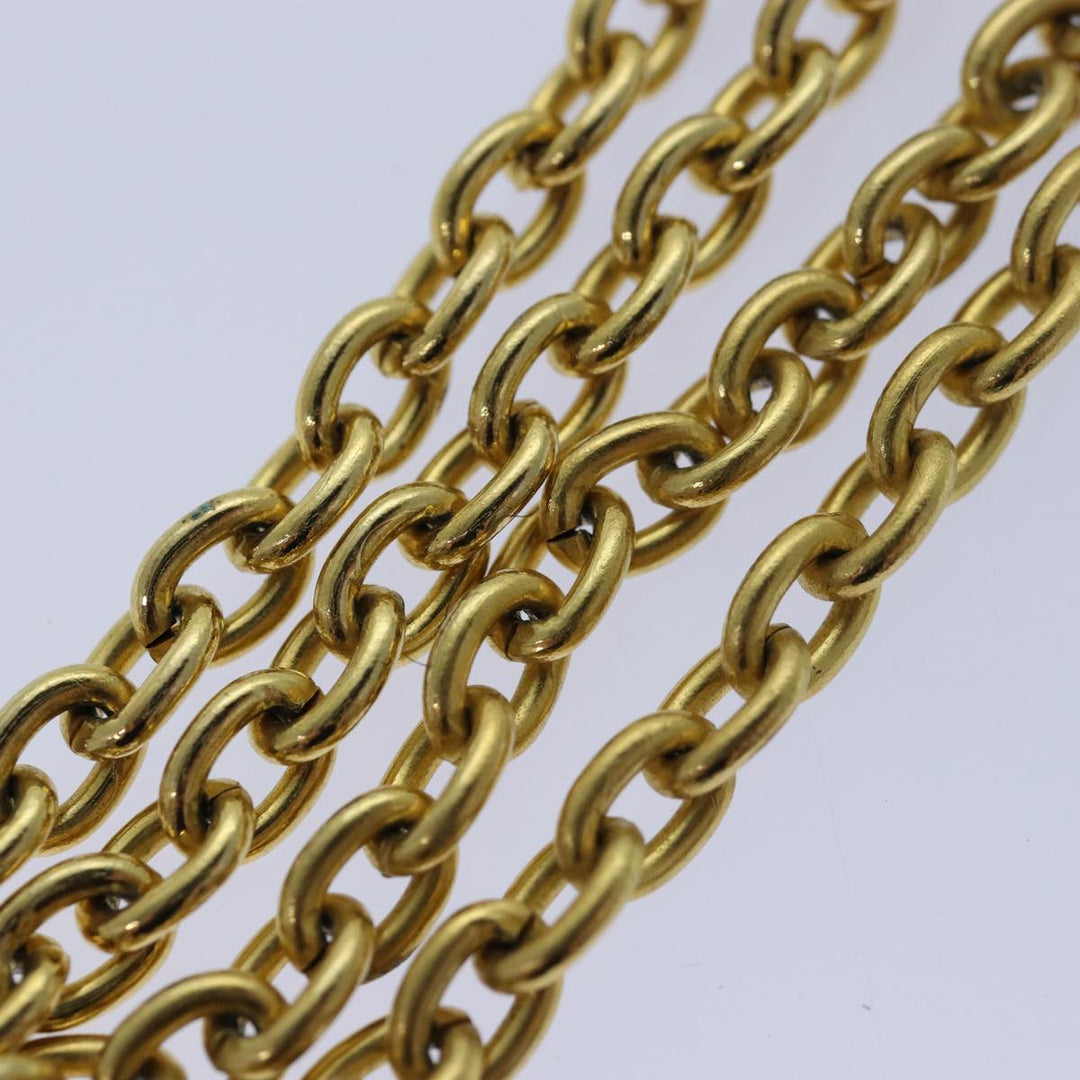 Celine Necklace metal Gold Auth ar12236