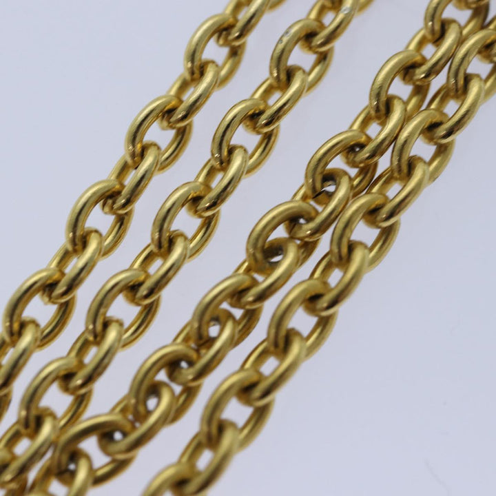 Celine Necklace metal Gold Auth ar12236