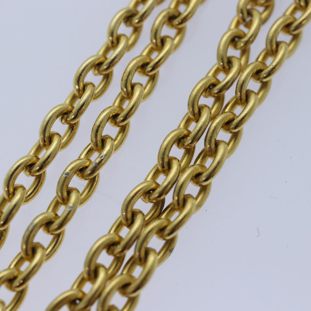 Celine Necklace metal Gold Auth ar12236