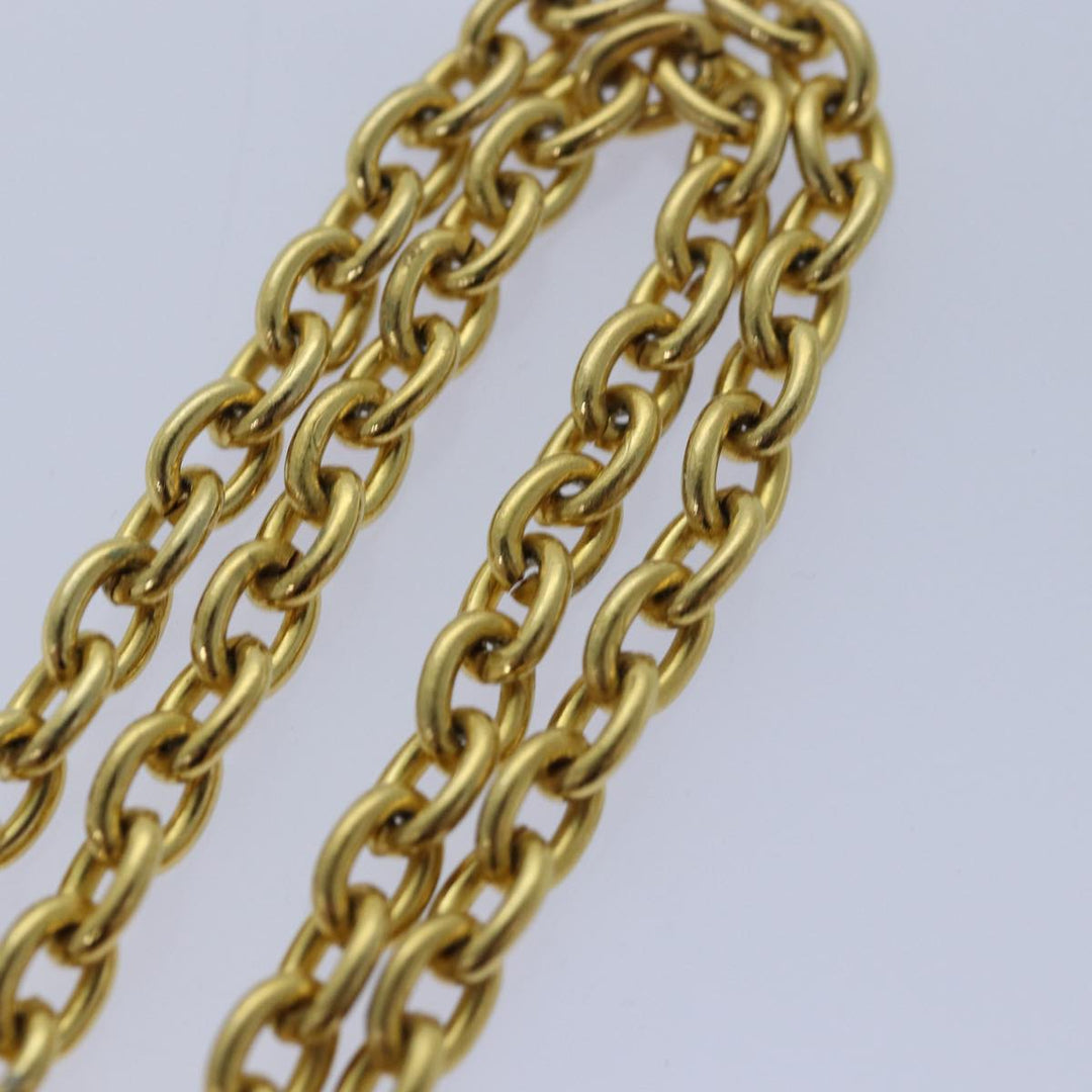 Celine Necklace metal Gold Auth ar12236