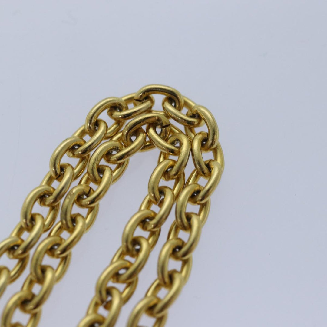 Celine Necklace metal Gold Auth ar12236