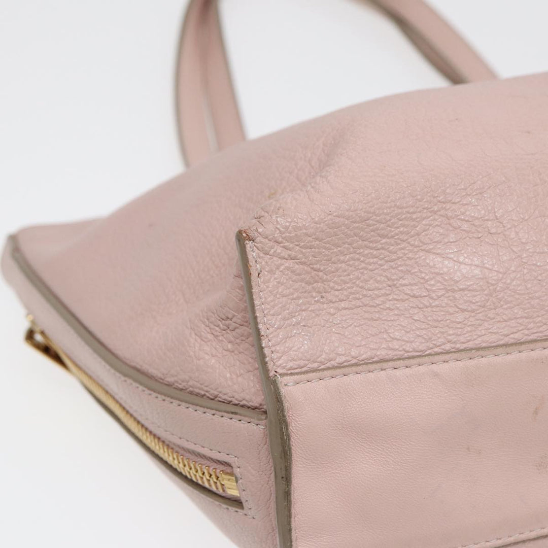 Chloe Tote Bag Leather Pink Gold ar12330
