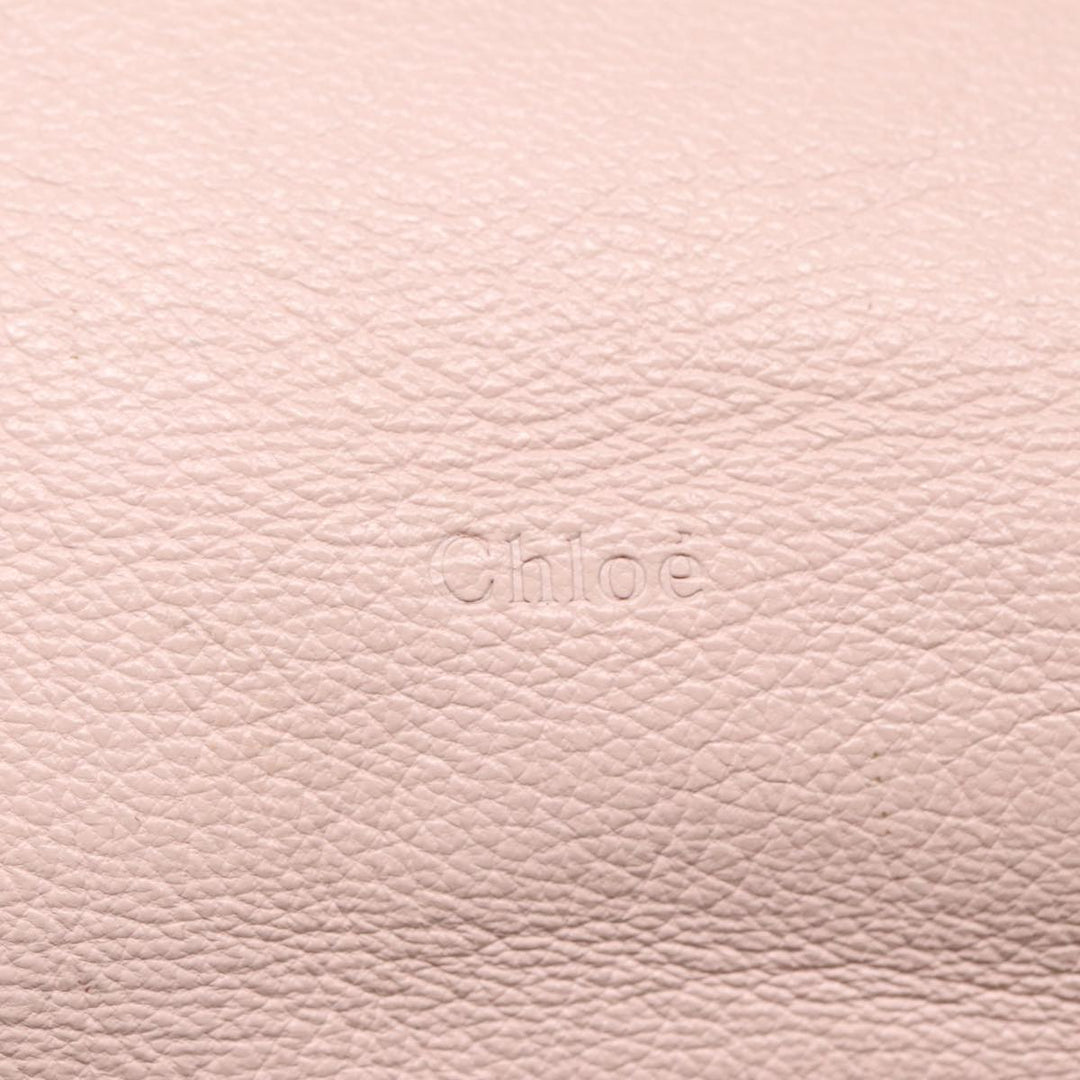 Chloe Tote Bag Leather Pink Gold ar12330