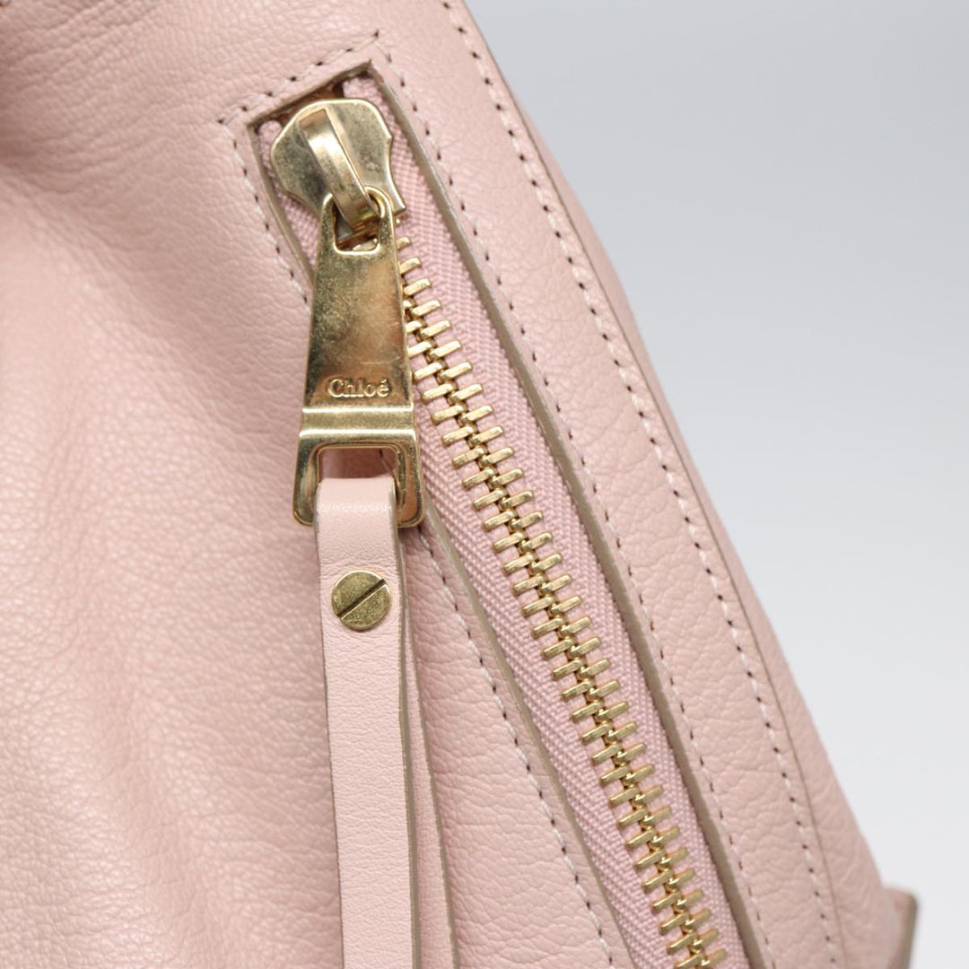 Chloe Tote Bag Leather Pink Gold ar12330