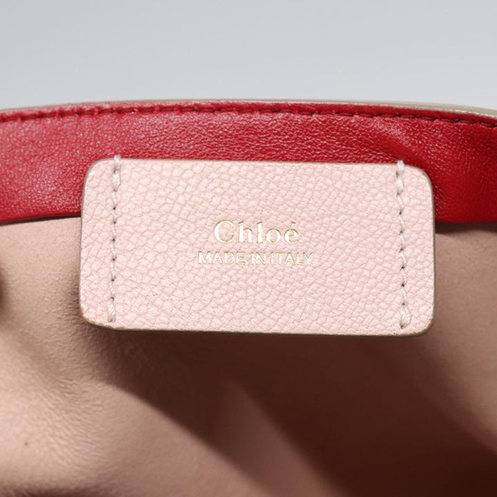 Chloe Tote Bag Leather Pink Gold ar12330