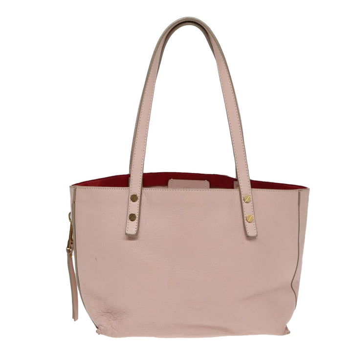 Chloe Tote Bag Leather Pink Gold ar12330