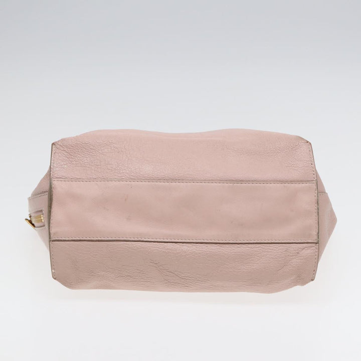 Chloe Tote Bag Leather Pink Gold ar12330