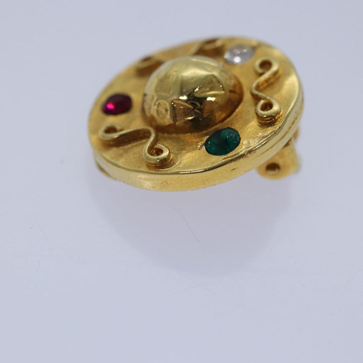 Celine Earring metal Gold Auth ar12468