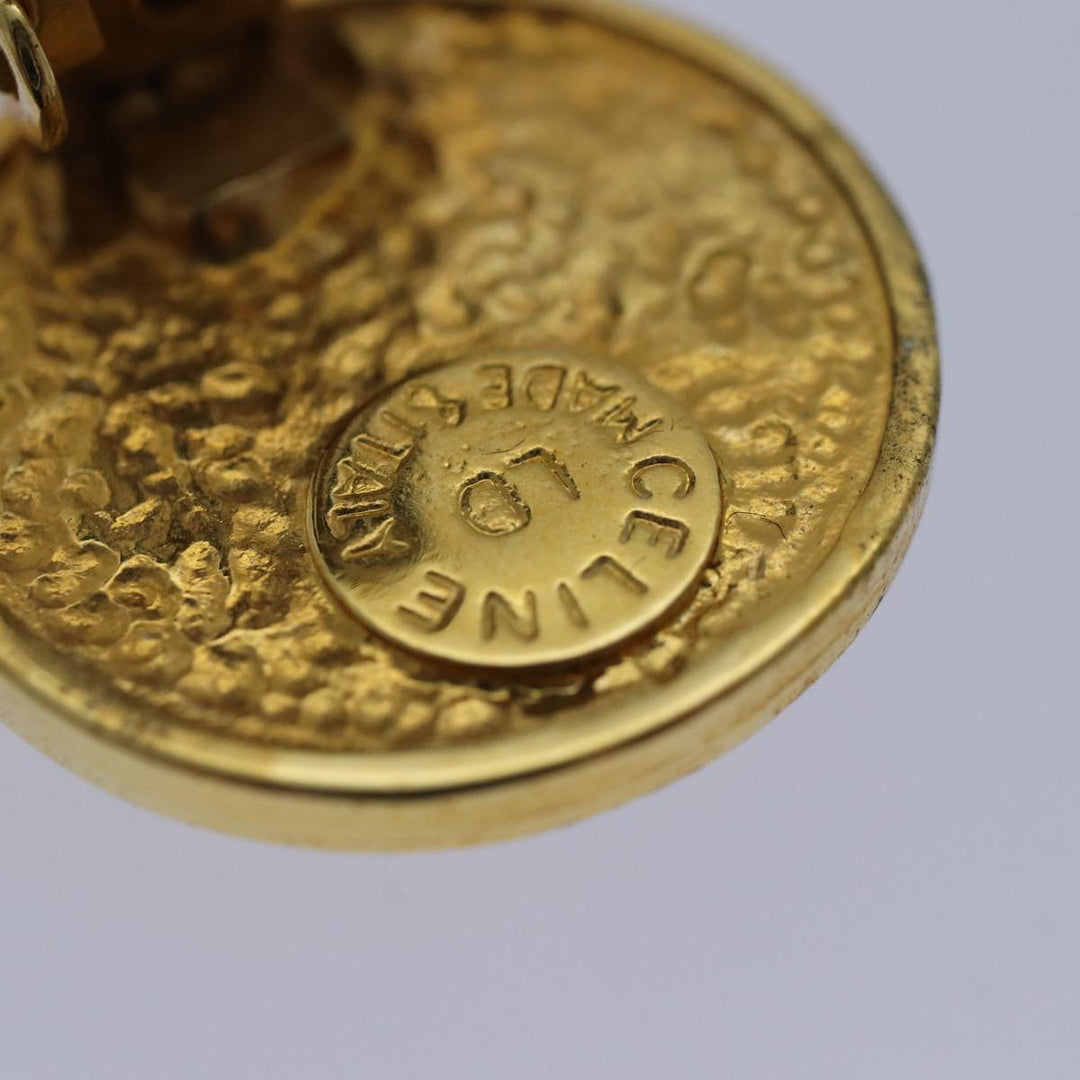 Celine Earring metal Gold Auth ar12468