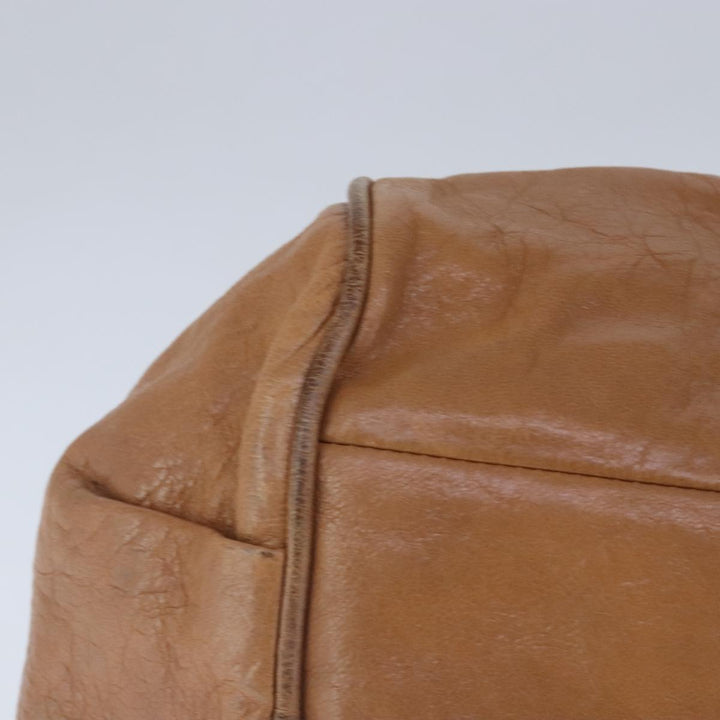 Chloe Etel Hand Bag Leather 2way Beige Gold ar13032
