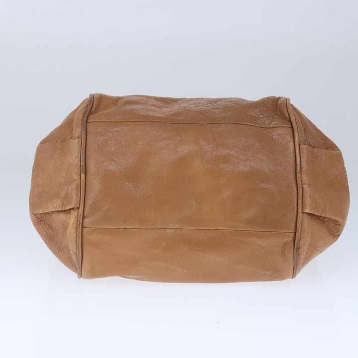 Chloe Etel Hand Bag Leather 2way Beige Gold ar13032