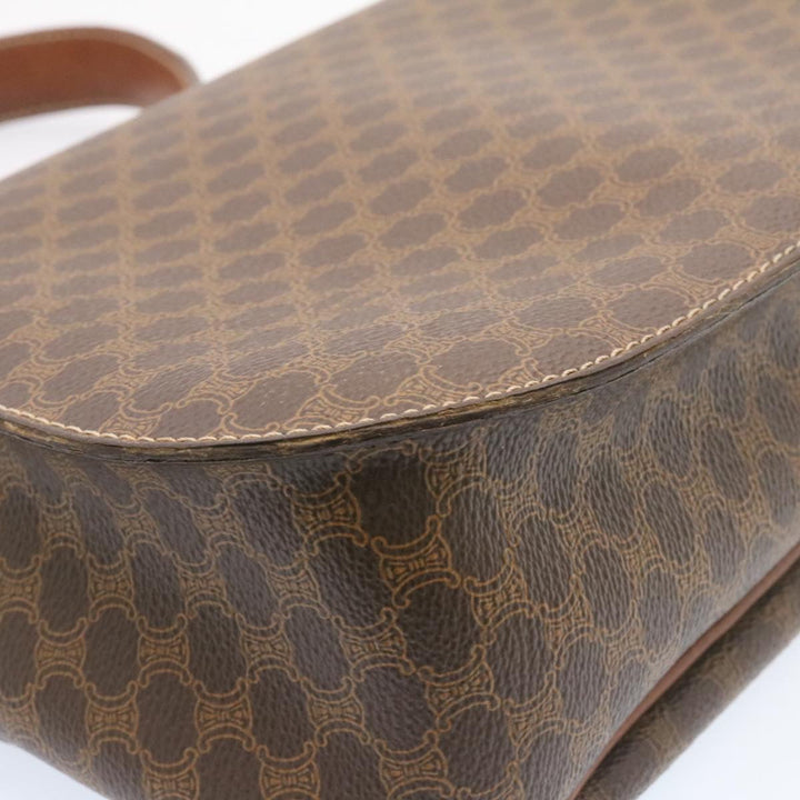 Celine Macadam Canvas Hand Bag Brown  ar5139