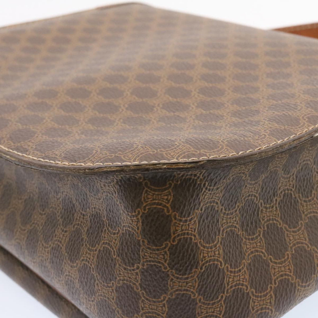 Celine Macadam Canvas Hand Bag Brown  ar5139