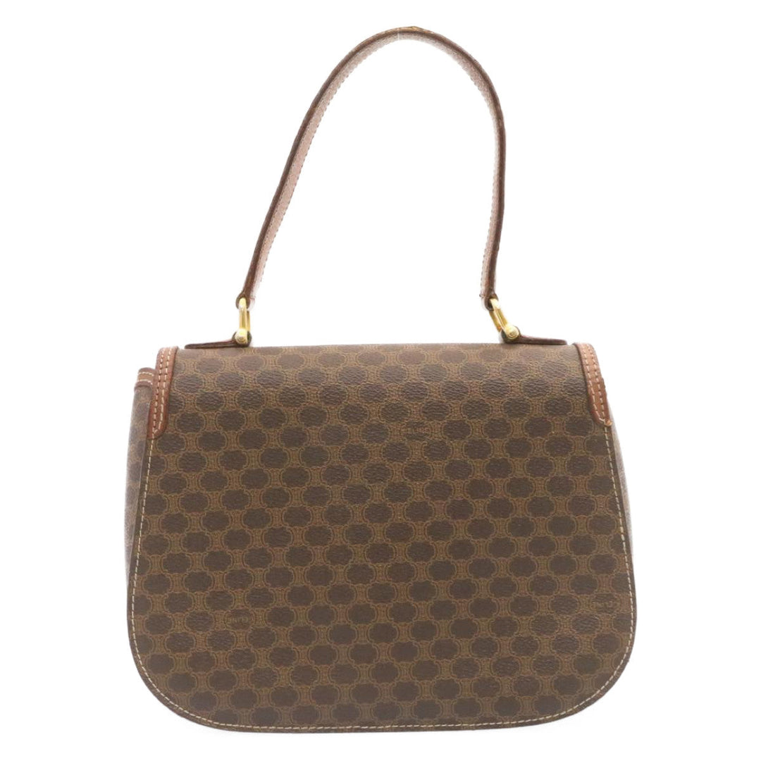 Celine Macadam Canvas Hand Bag Brown  ar5139
