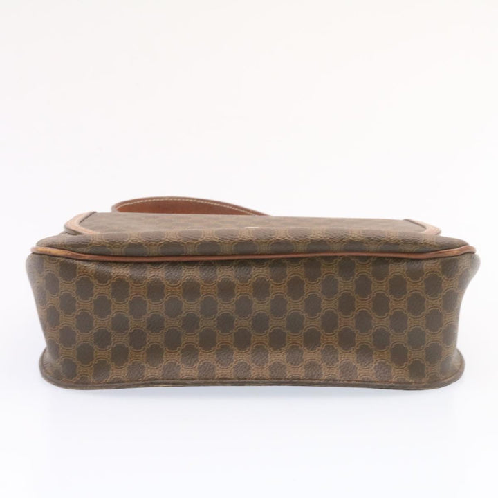 Celine Macadam Canvas Hand Bag Brown  ar5139