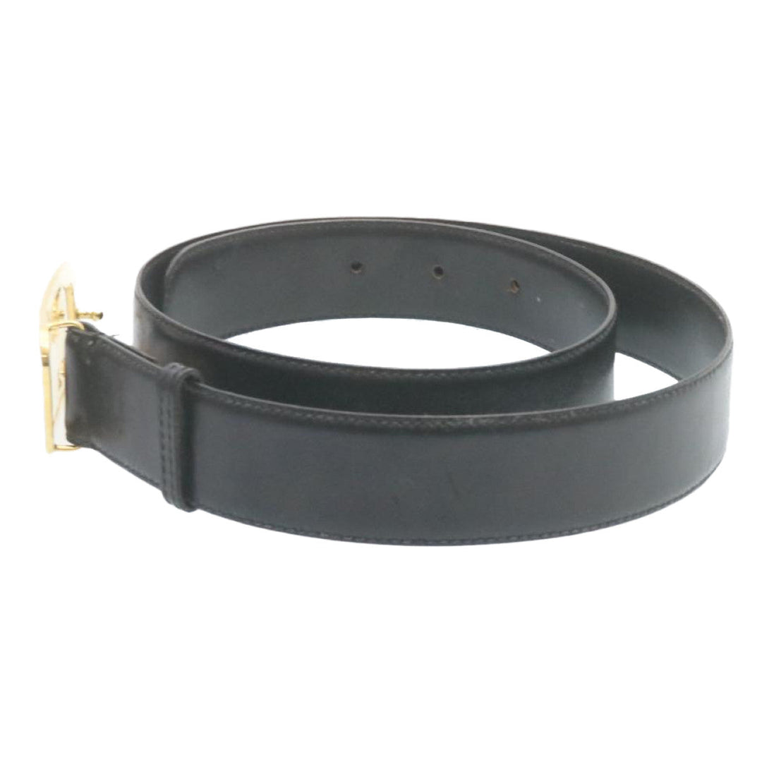 Celine Horse Carriage Belt Leather Black Gold  ar6038
