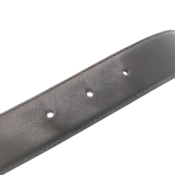 Celine Horse Carriage Belt Leather Black Gold  ar6038