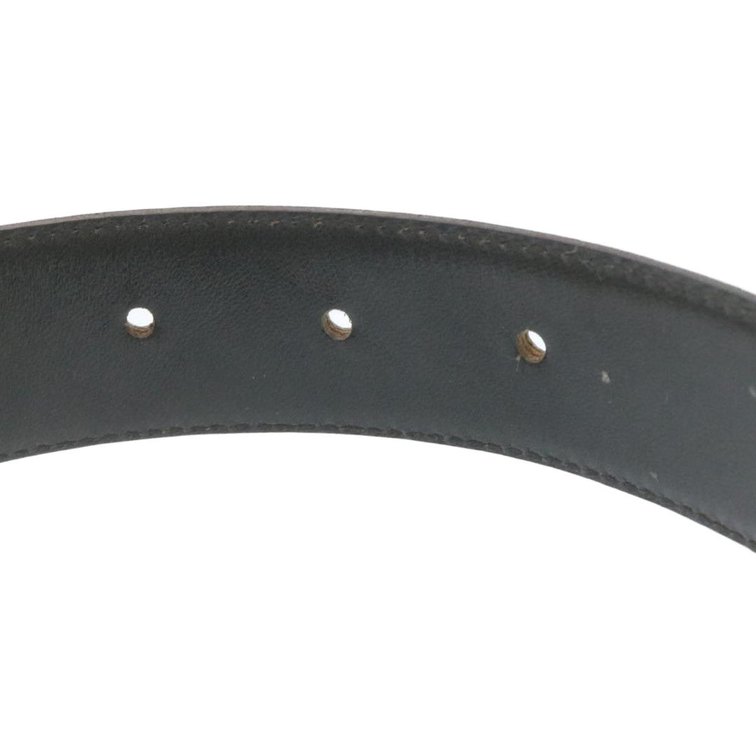 Celine Horse Carriage Belt Leather Black Gold  ar6038