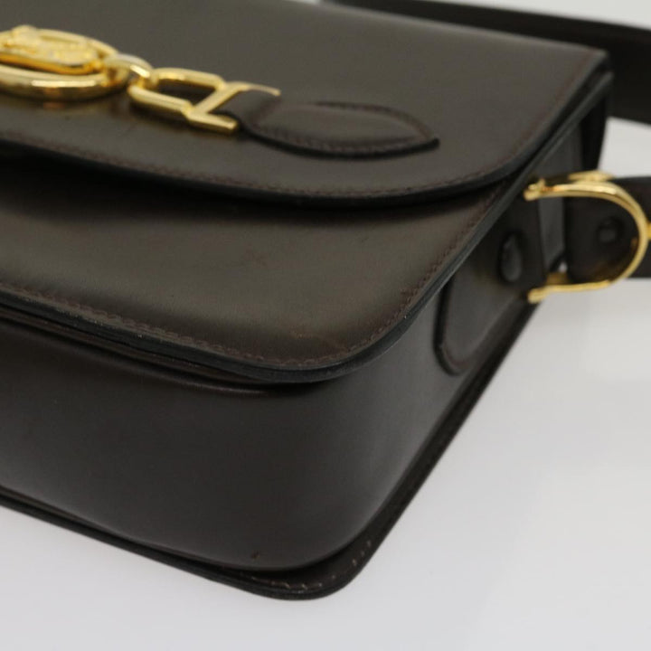 Celine Horse Carriage Shoulder Bag Leather Brown  ar7057