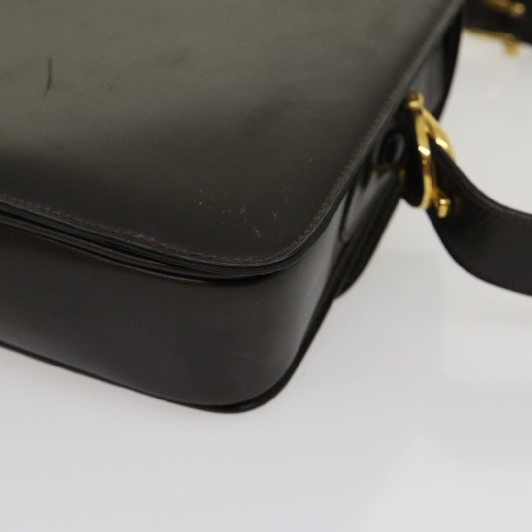 Celine Horse Carriage Shoulder Bag Leather Brown  ar7057