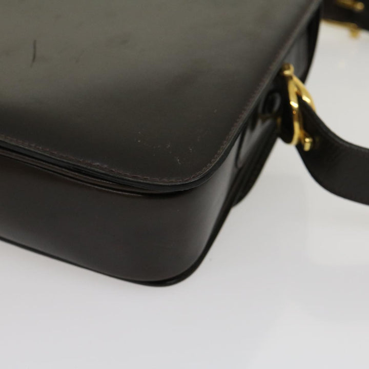 Celine Horse Carriage Shoulder Bag Leather Brown  ar7057