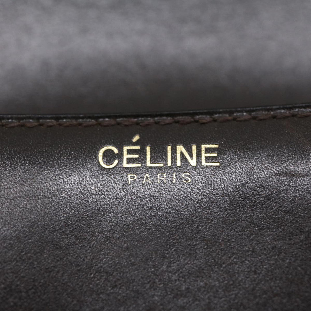 Celine Horse Carriage Shoulder Bag Leather Brown  ar7057