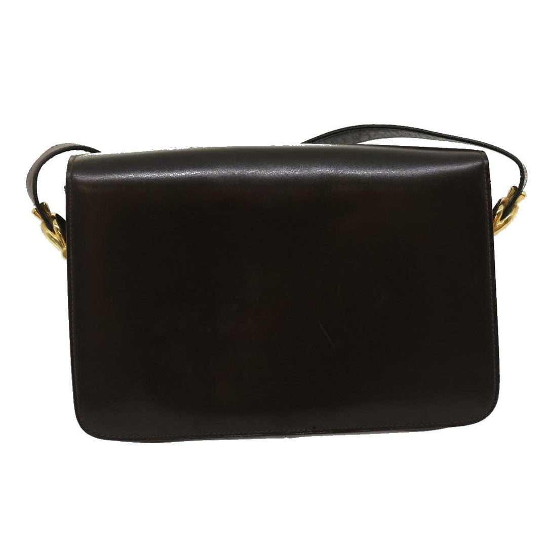 Celine Horse Carriage Shoulder Bag Leather Brown  ar7057