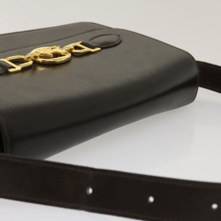 Celine Horse Carriage Shoulder Bag Leather Brown  ar7057