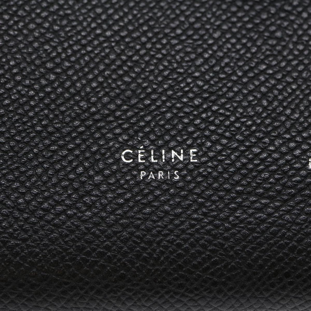 Celine Wallet Leather Black  ar7241