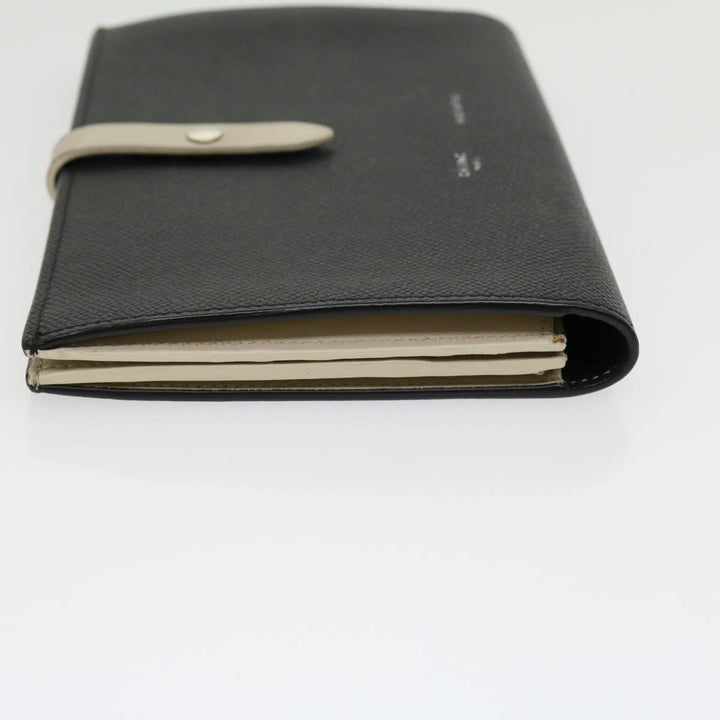 Celine Wallet Leather Black  ar7241