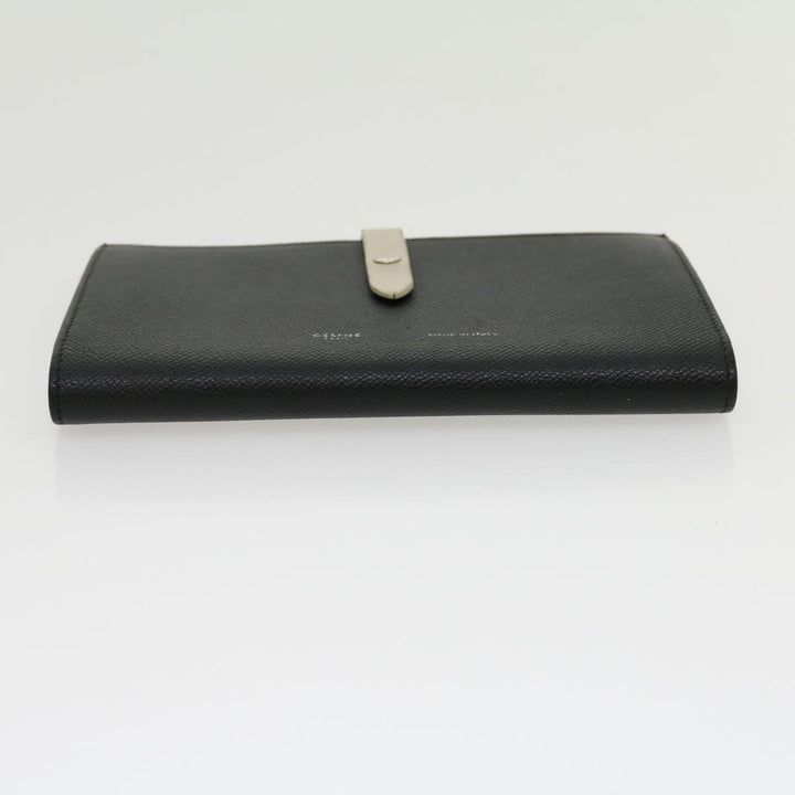 Celine Wallet Leather Black  ar7241