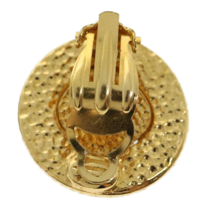 Top Quality Chanel COCO Mark Earring Gold CC Auth ar7354