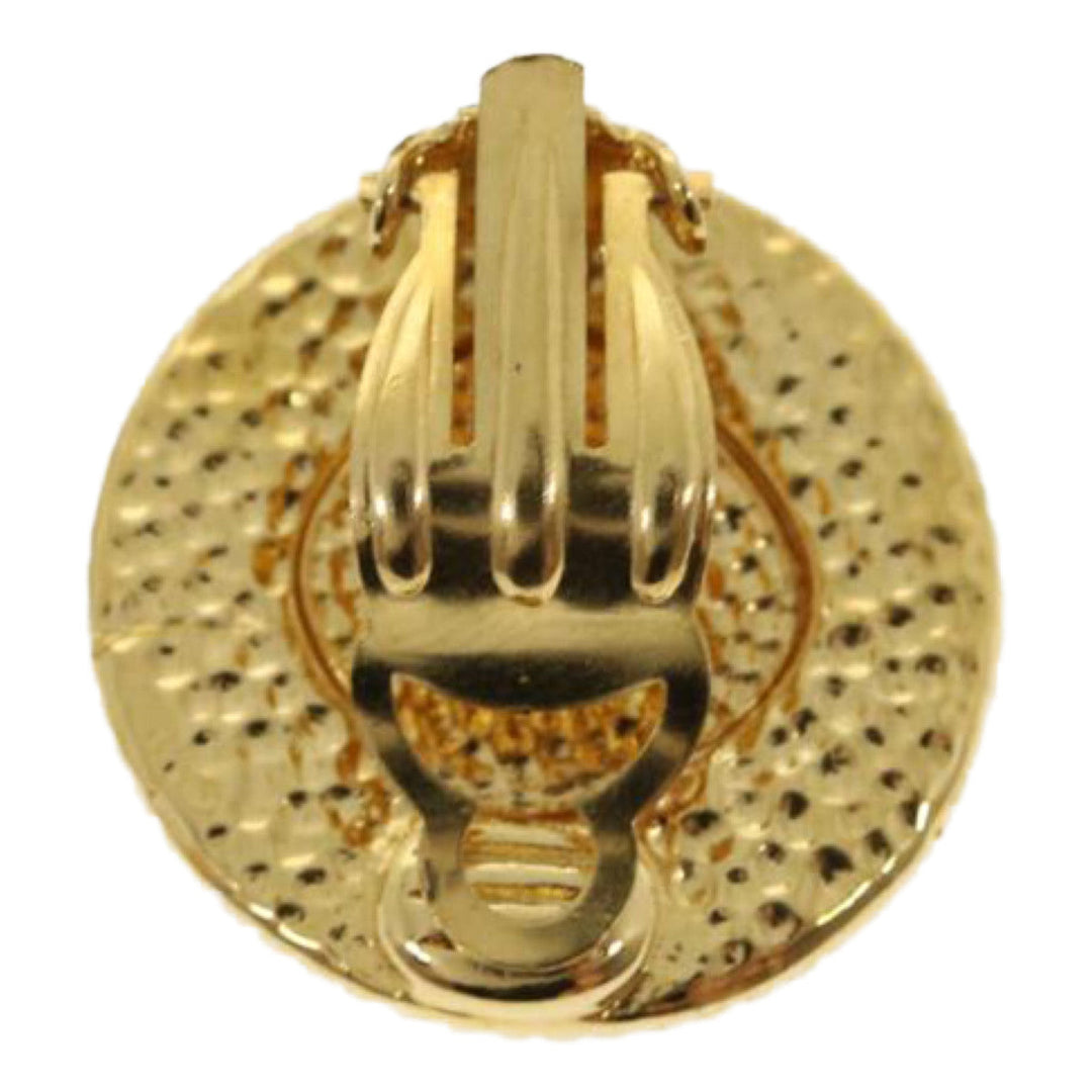 Top Quality Chanel COCO Mark Earring Gold CC Auth ar7354