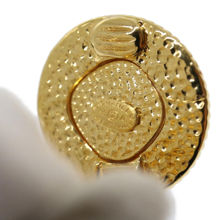 Top Quality Chanel COCO Mark Earring Gold CC Auth ar7354