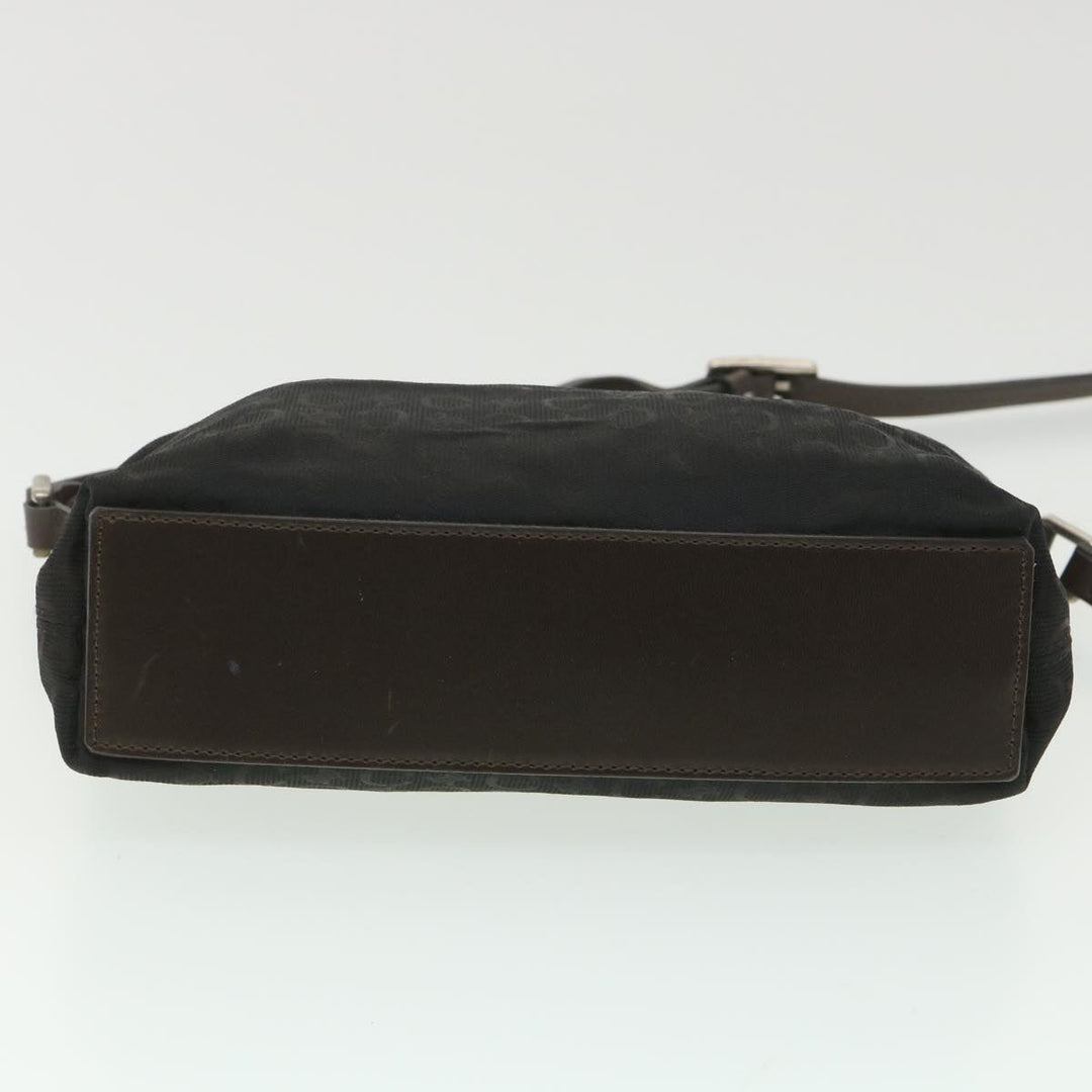 Celine C Macadam Canvas Shoulder Bag Black  ar9020