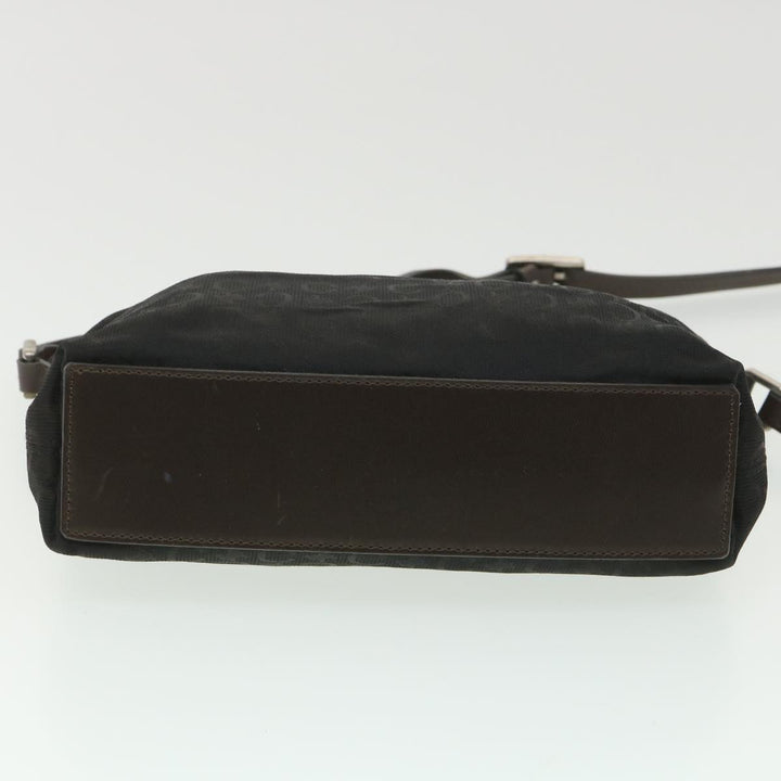Celine C Macadam Canvas Shoulder Bag Black  ar9020