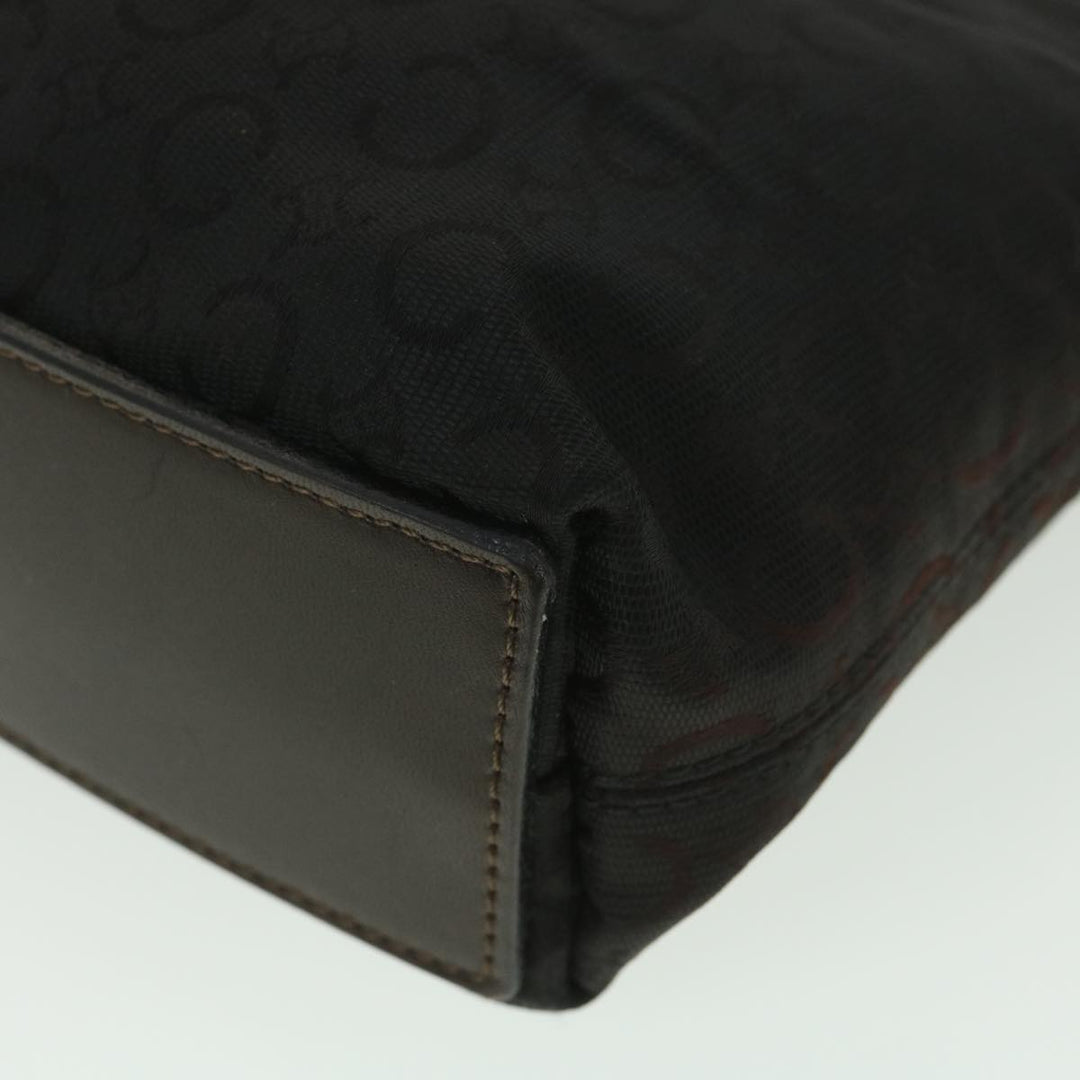 Celine C Macadam Canvas Shoulder Bag Black  ar9020
