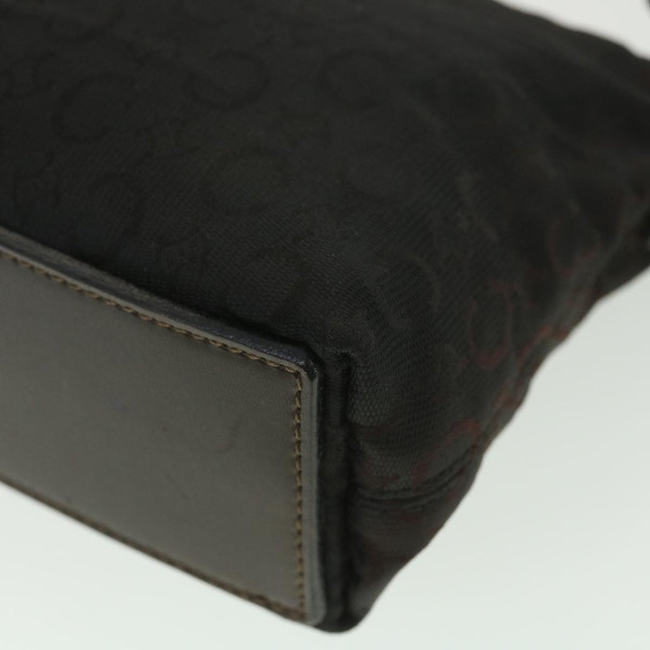 Celine C Macadam Canvas Shoulder Bag Black  ar9020
