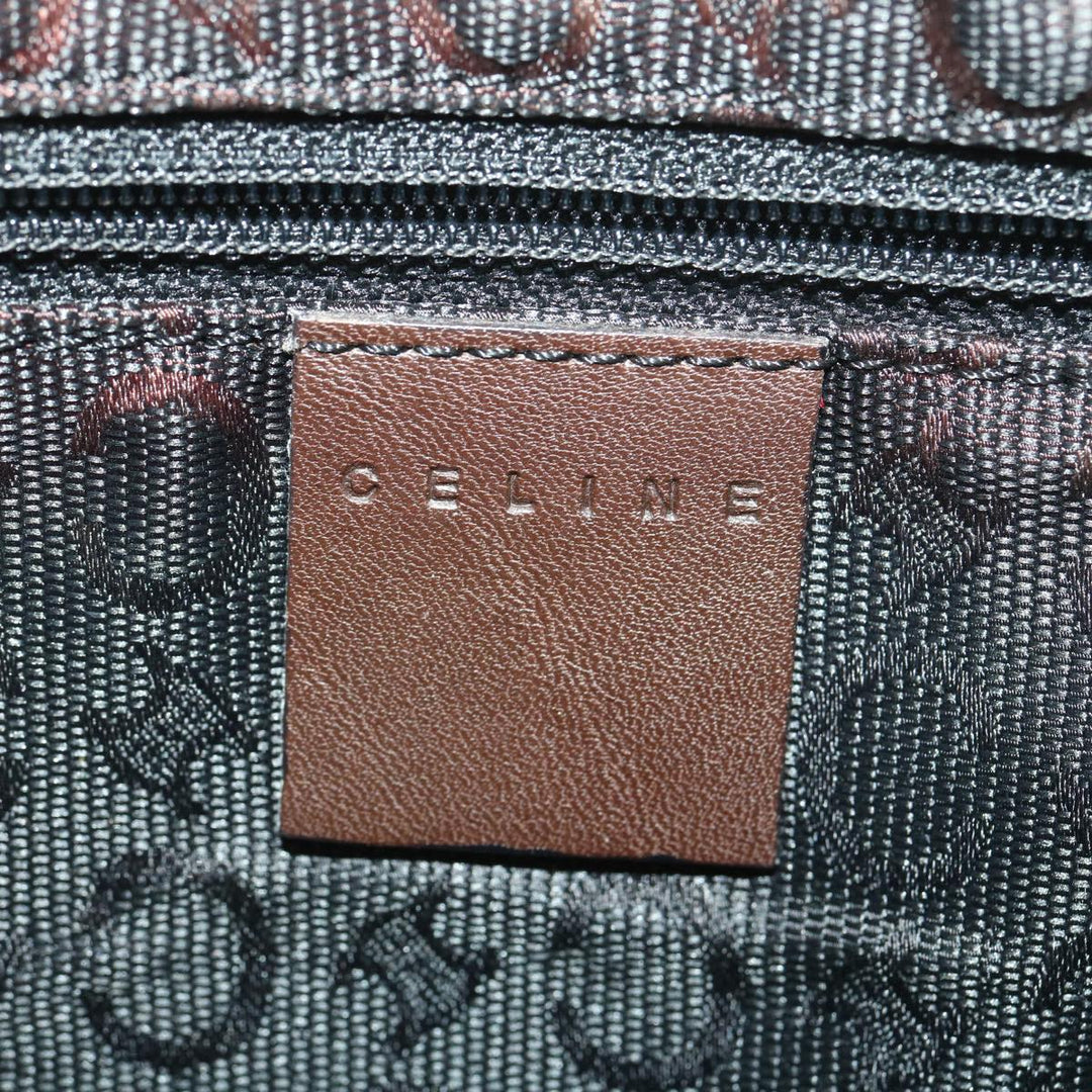 Celine C Macadam Canvas Shoulder Bag Black  ar9020