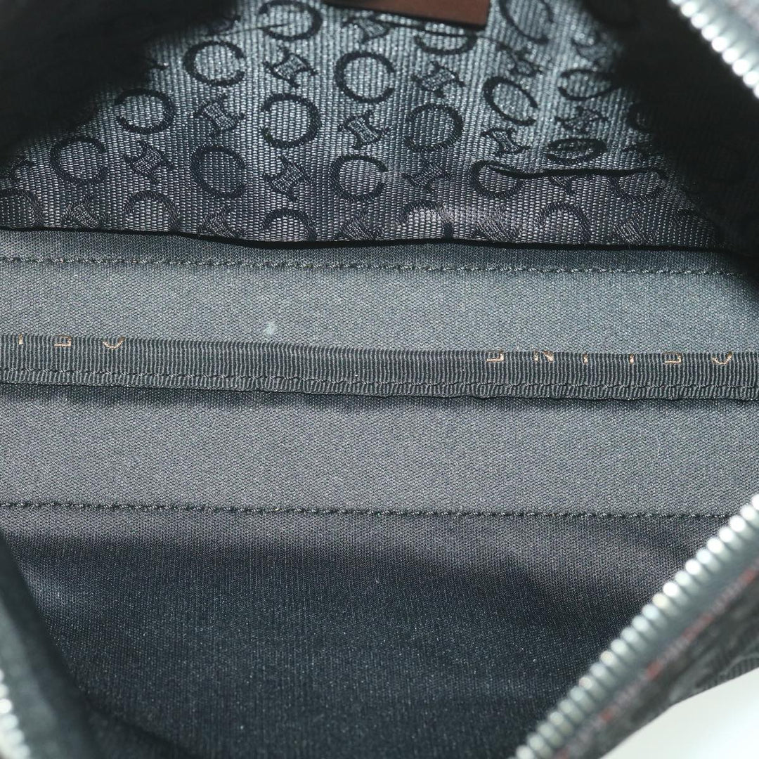 Celine C Macadam Canvas Shoulder Bag Black  ar9020