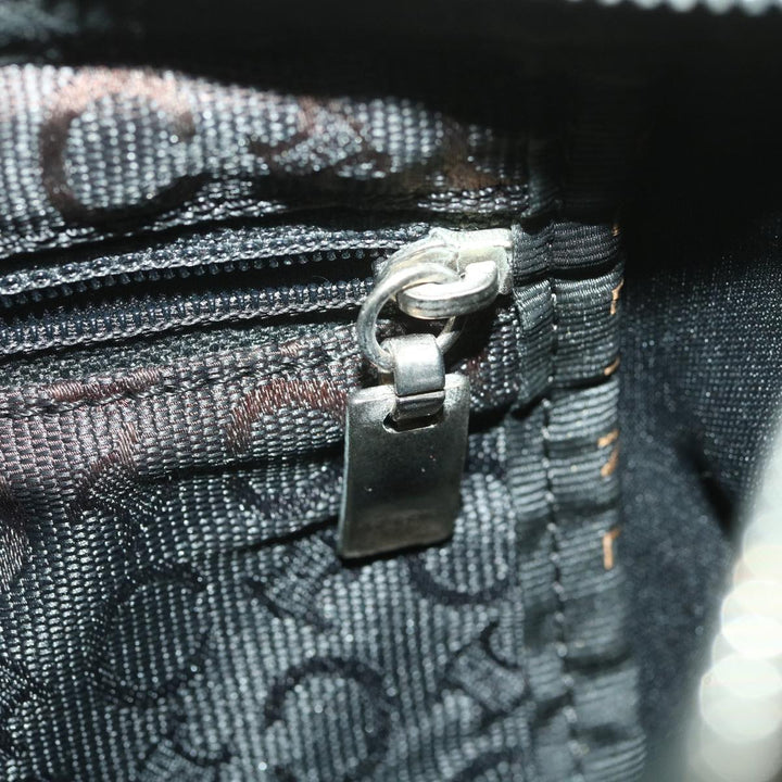 Celine C Macadam Canvas Shoulder Bag Black  ar9020