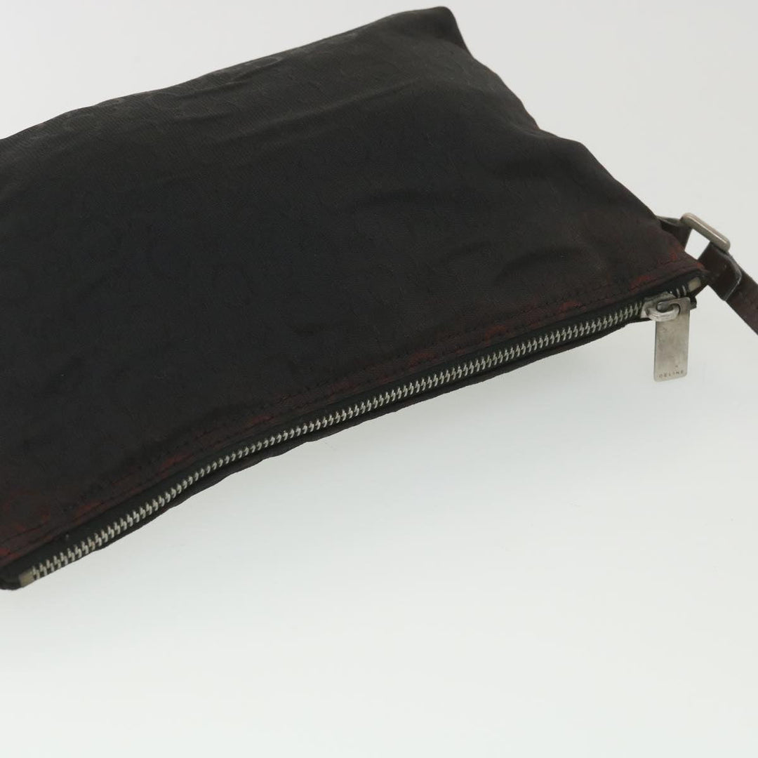 Celine C Macadam Canvas Shoulder Bag Black  ar9020