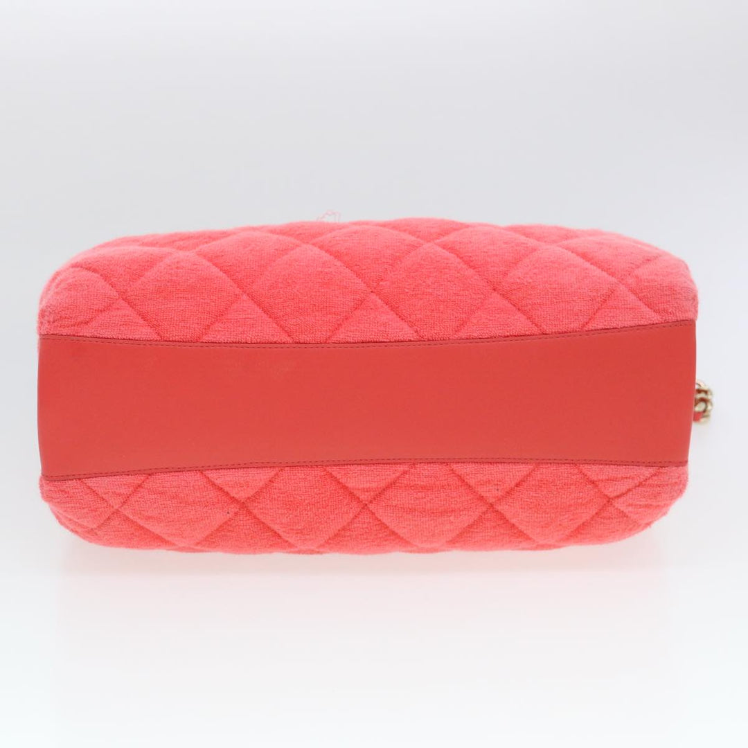 Top Quality Chanel Chain Hand Bag Pile 2way Pink CC Auth ar9158A