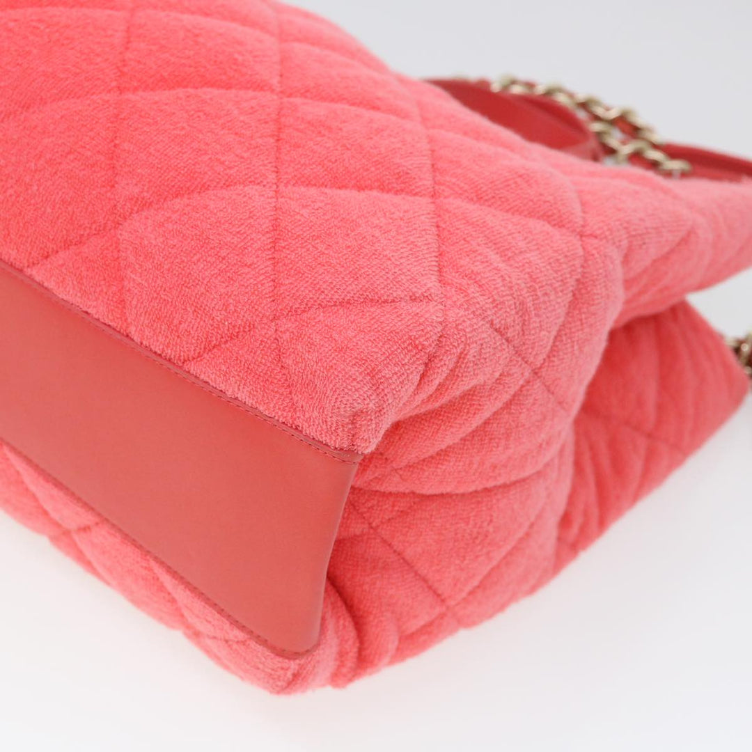 Top Quality Chanel Chain Hand Bag Pile 2way Pink CC Auth ar9158A