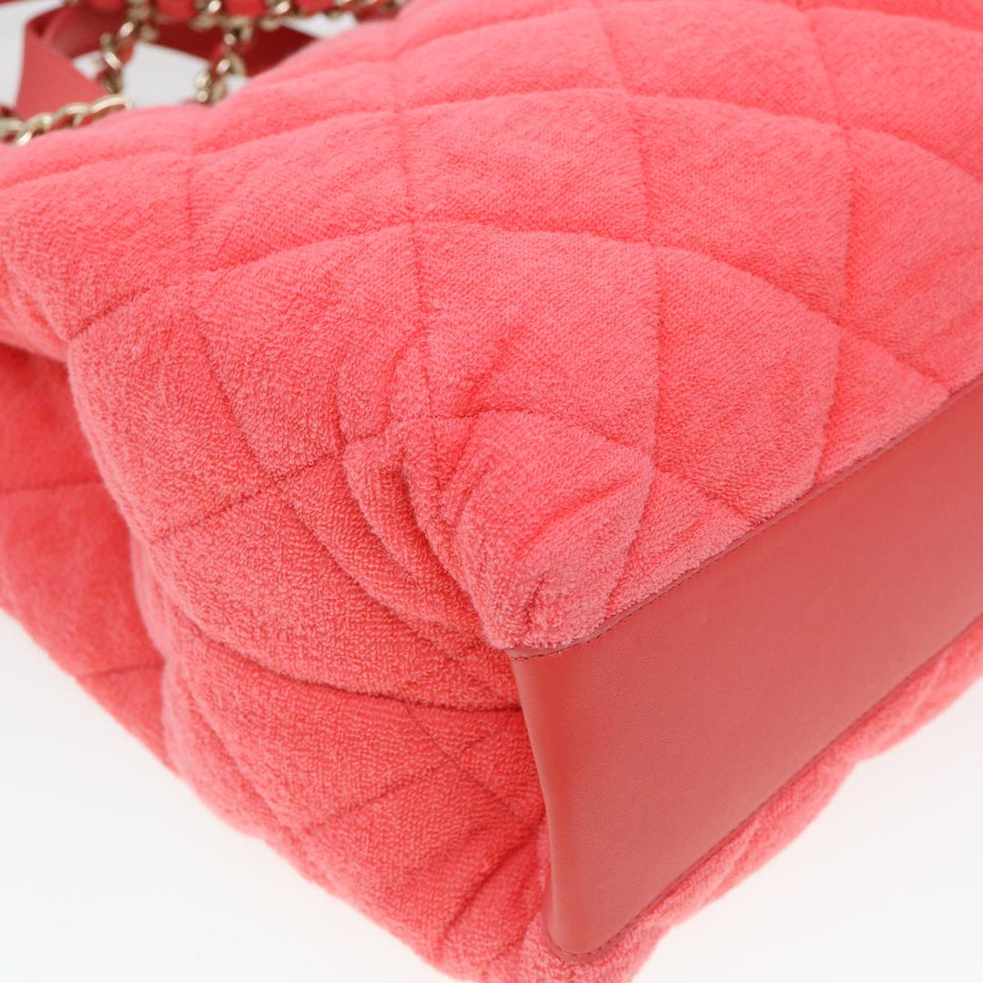 Top Quality Chanel Chain Hand Bag Pile 2way Pink CC Auth ar9158A