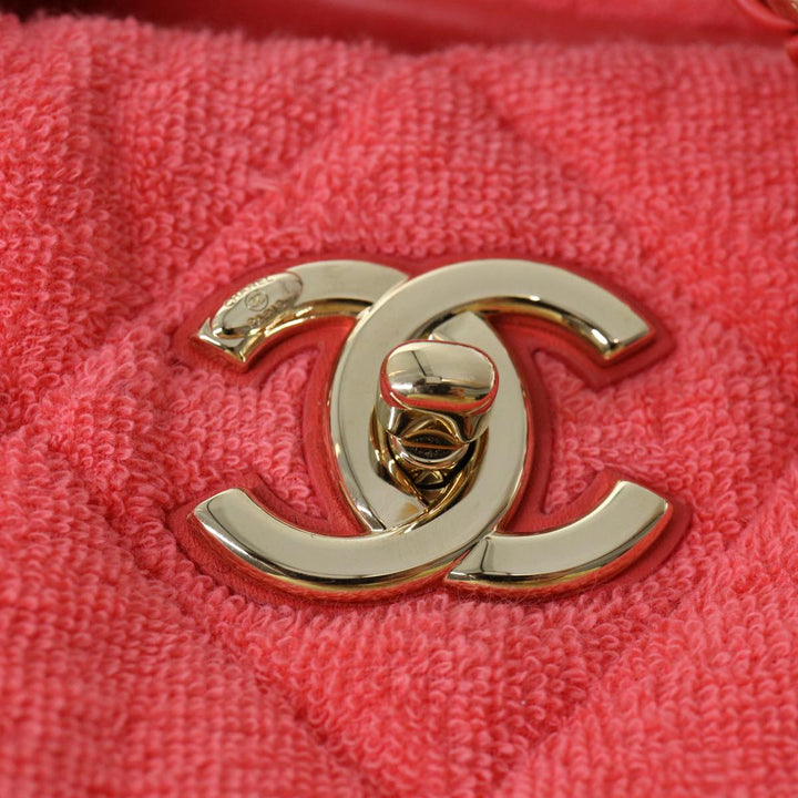 Top Quality Chanel Chain Hand Bag Pile 2way Pink CC Auth ar9158A