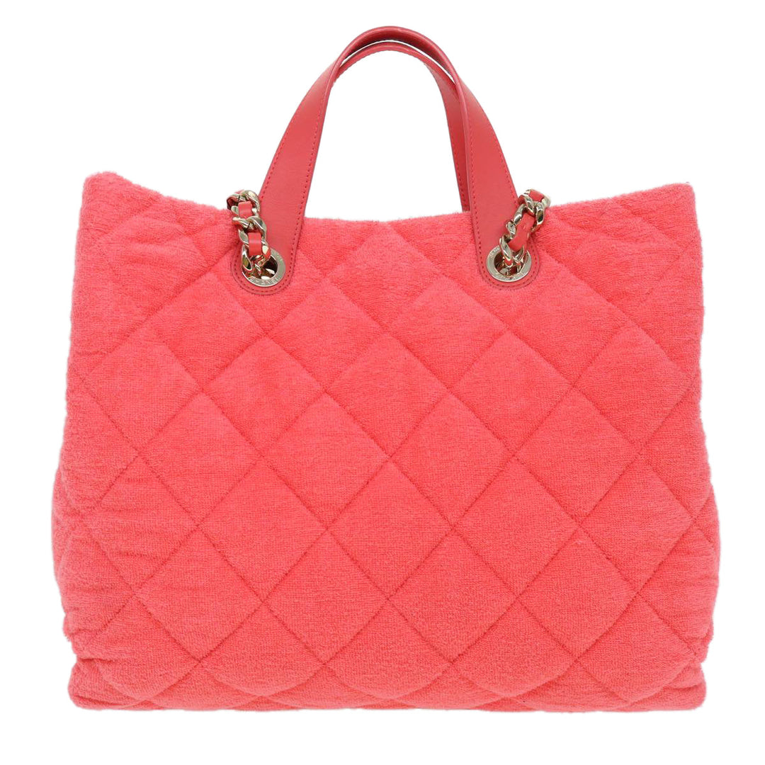 Top Quality Chanel Chain Hand Bag Pile 2way Pink CC Auth ar9158A