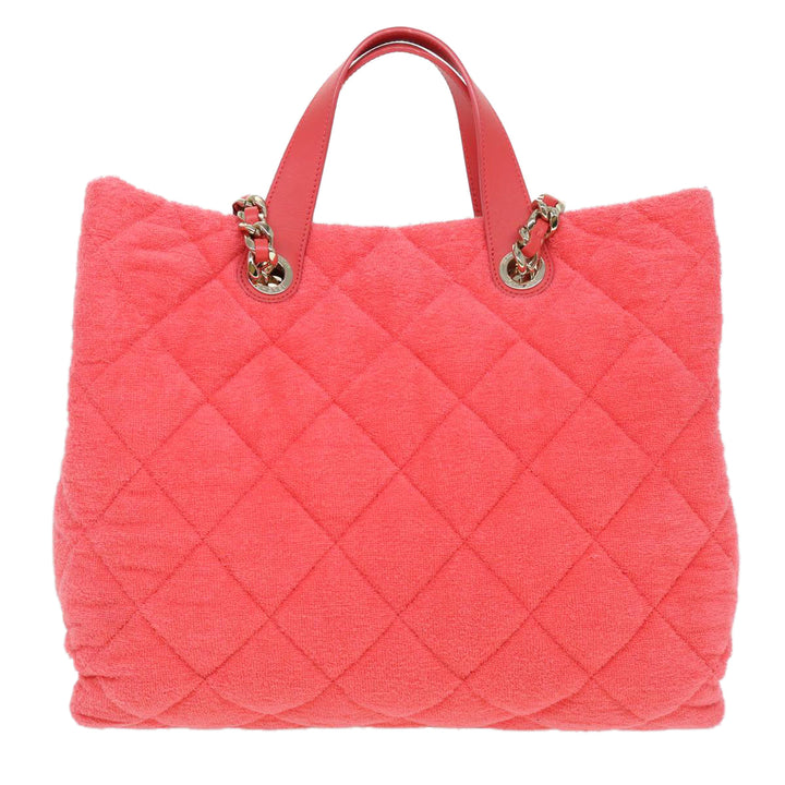 Top Quality Chanel Chain Hand Bag Pile 2way Pink CC Auth ar9158A